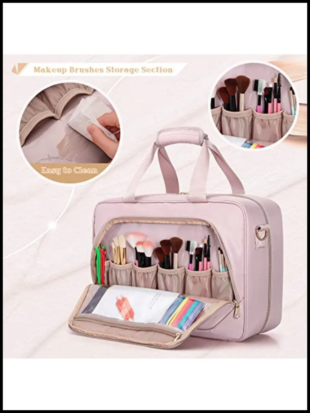 Professional Makeup Artist Travel Case with Detachable Bags